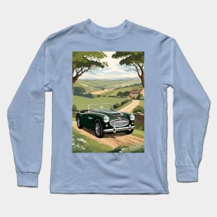 Vintage Car Country Road Long Sleeve T-Shirt